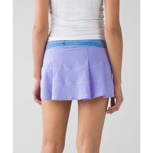 LULULEMON tennis skirt  Pace Rival Skort Levander lilac sz 6 Perfect